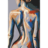 Painting by Numbers Abstract Naked Woman