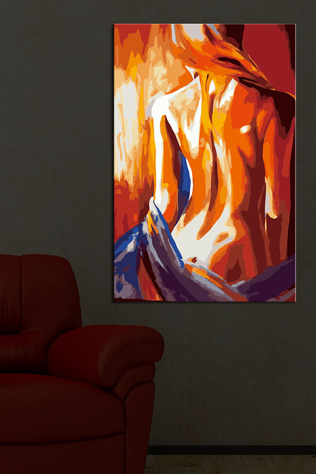 Painting by Numbers Abstract Art - Silent Girl Shipping from DE
