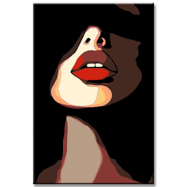 Paint by Numbers Red Lipstick