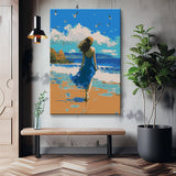 Painting by Numbers Woman Back Abstract Art