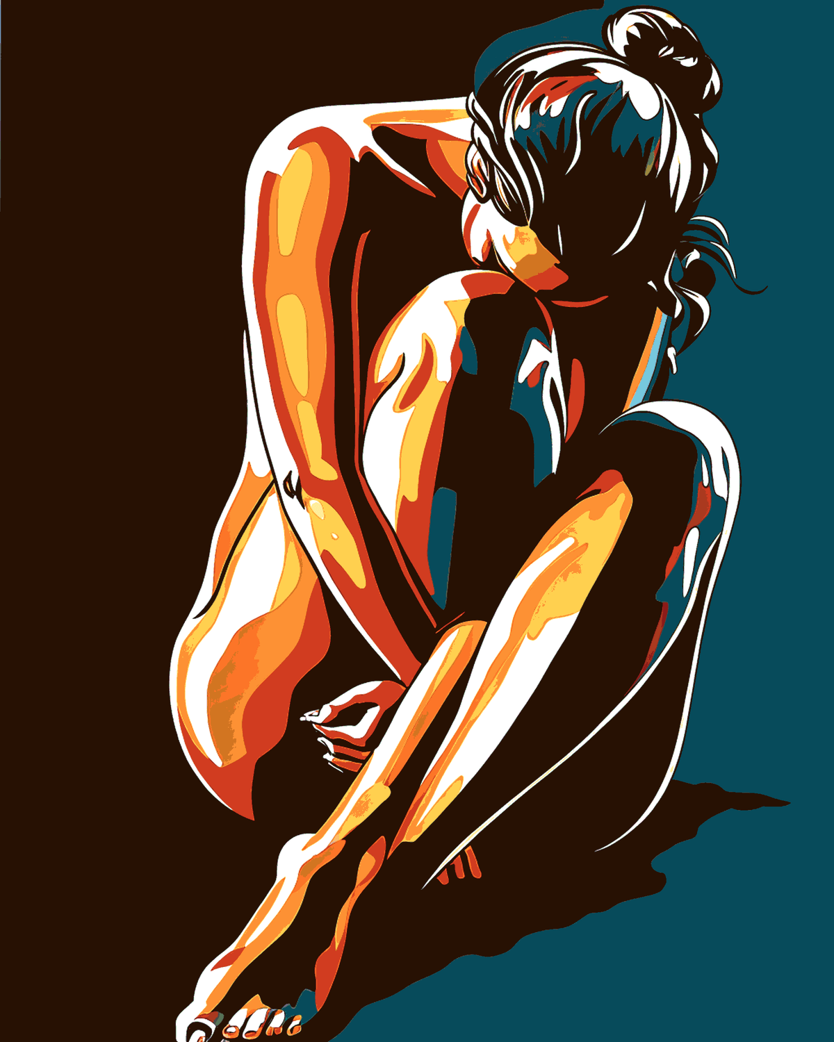 Painting by Numbers Nude Art -
