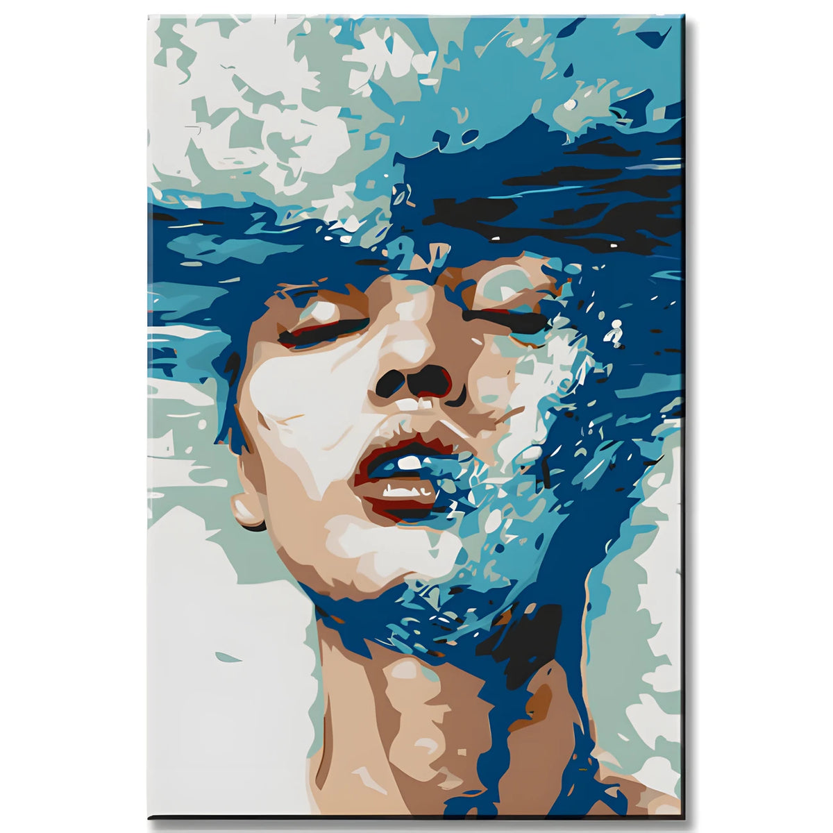 Paint by Numbers Free Art - Face with Water