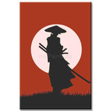 Paint by Numbers Red Samurai Art