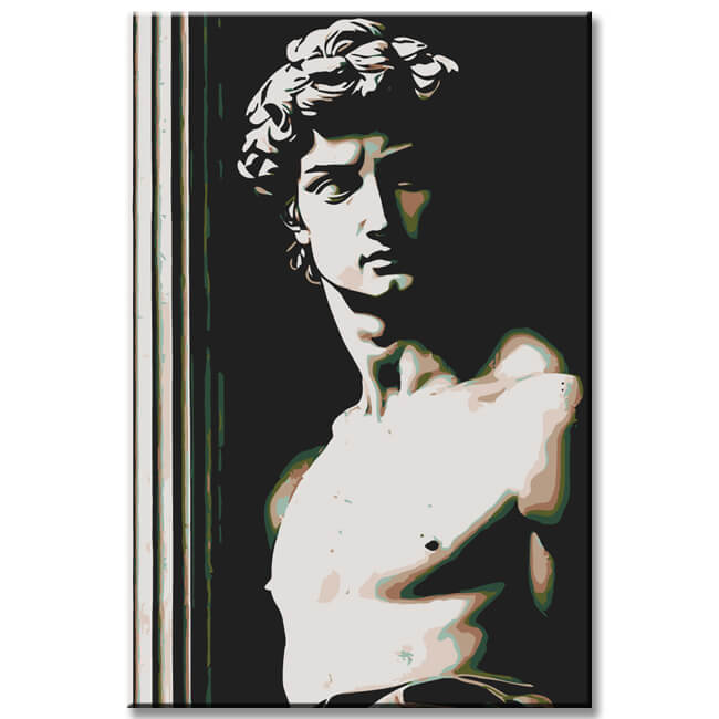 Paint by Numbers David Body Art Statue