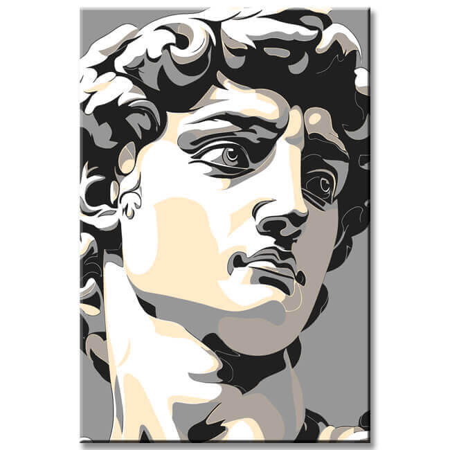 Painting by Numbers Statue of David Sculpture Art i