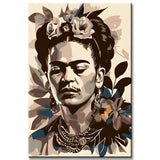 Painting by Numbers Frida Kahlo Portrait