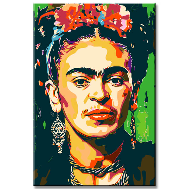 Painting by numbers Frida Kahlo art shipping from DE
