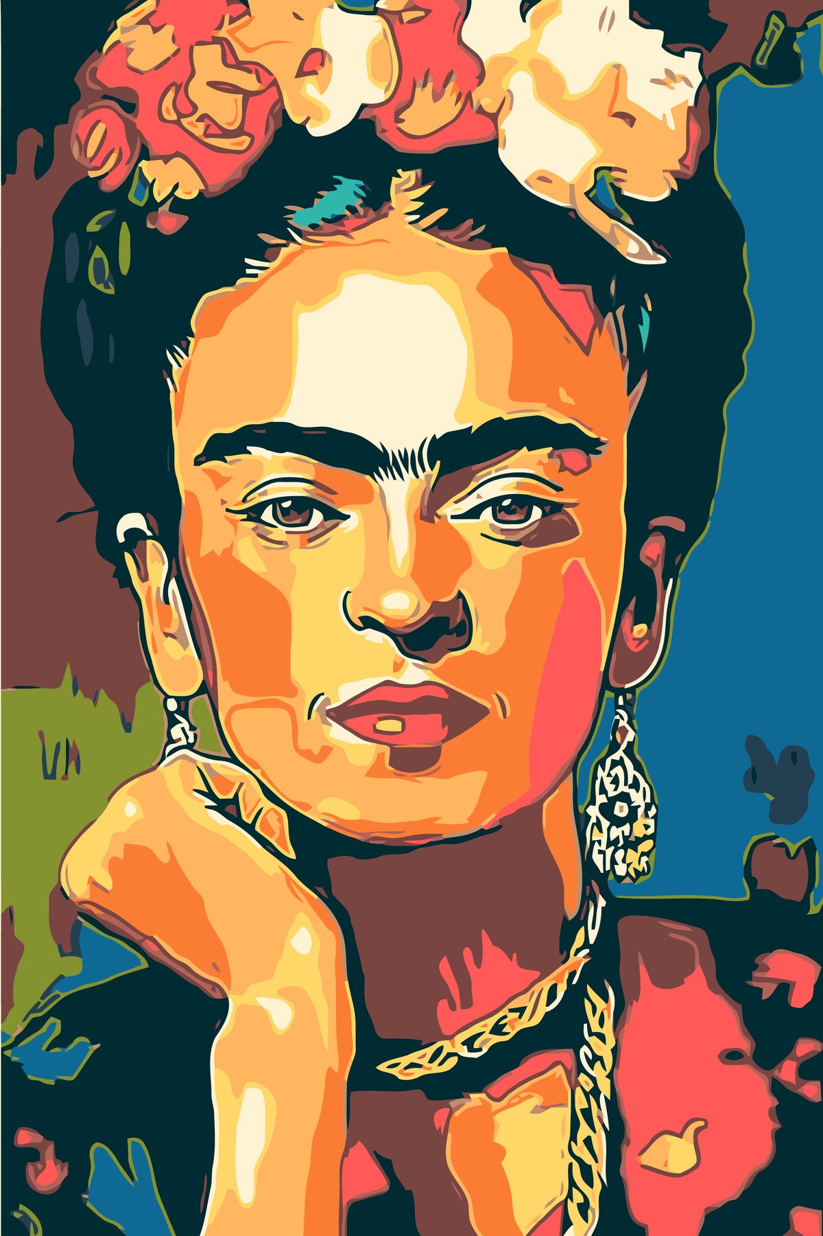 Painting by Numbers Portrait of Frida Kahlo