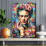 Paint by numbers Frida Kahlo Pop Art shipping from DE