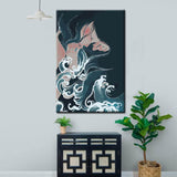 Painting by Numbers Girl in The Waves Art Japan