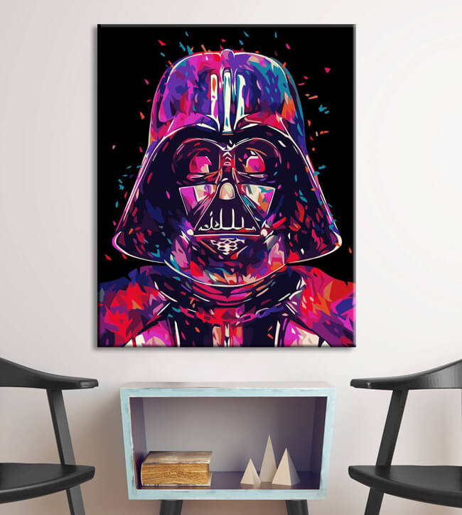 Painting by numbers Darth Vader Star Wars shipping from DE