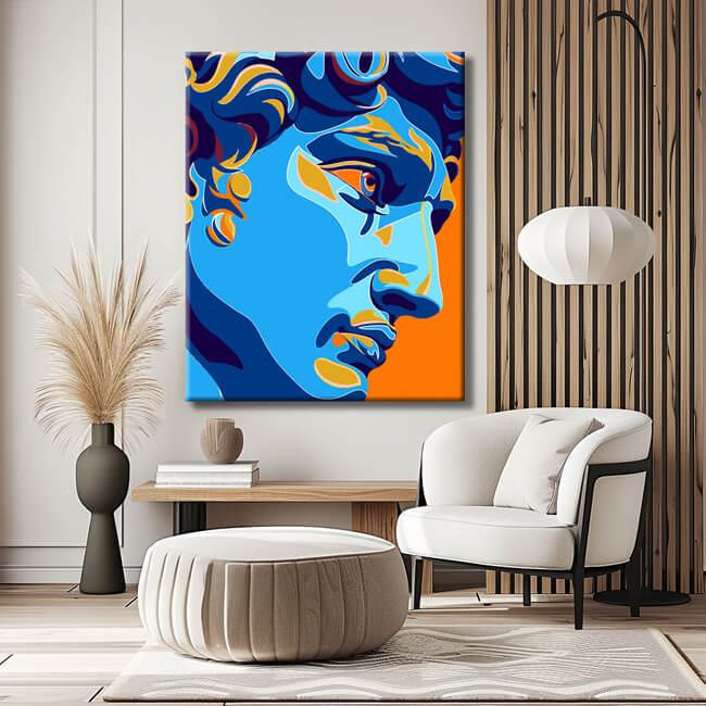 Painting by numbers bust portrait David shipping from DE