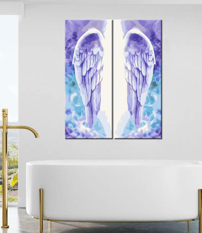 Painting by numbers The Angel's Gate 2-part shipping from DE