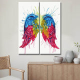 Painting by numbers rainbow angel wings 2-piece shipping from DE