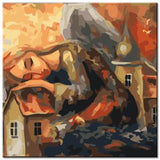 Painting by numbers Sleeping angel at dusk Shipping from DE