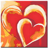 Painting by Numbers Abstract Hearts and Love Art