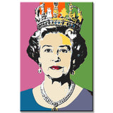 Painting by Numbers Queen Queen Elizabeth II Colored Portraits