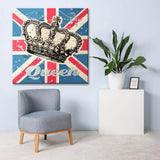 Painting by Numbers King's Crown on British Flag Shipping from DE