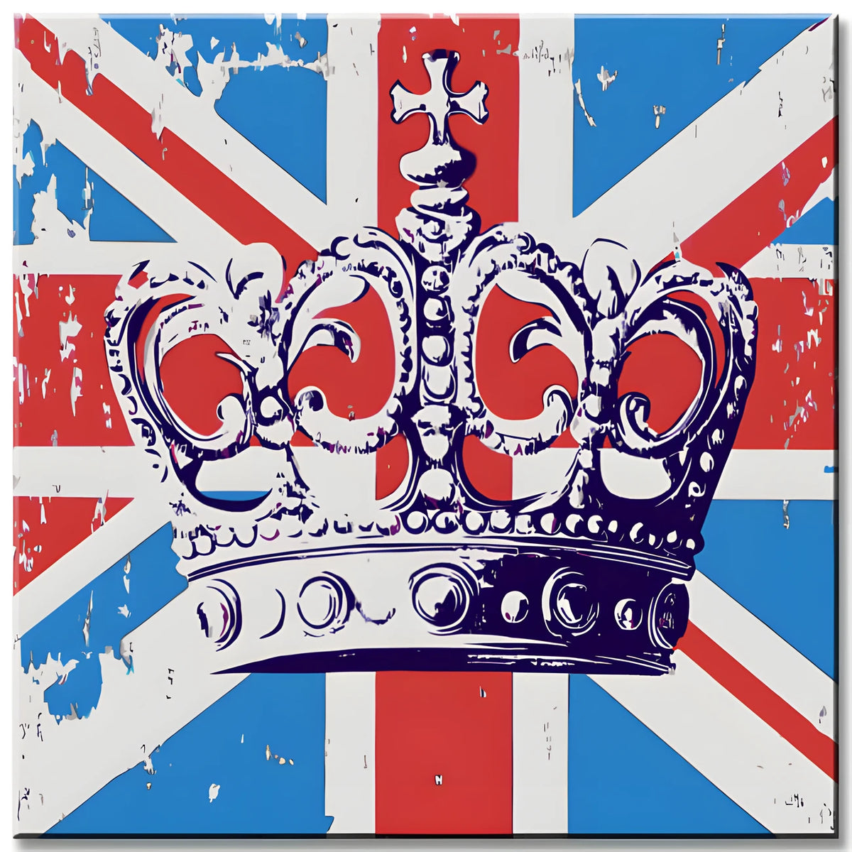 Painting by Numbers King's Crown on British Flag