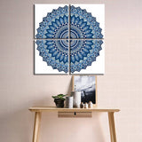 Painting by Numbers Round Mandala 4-Panel