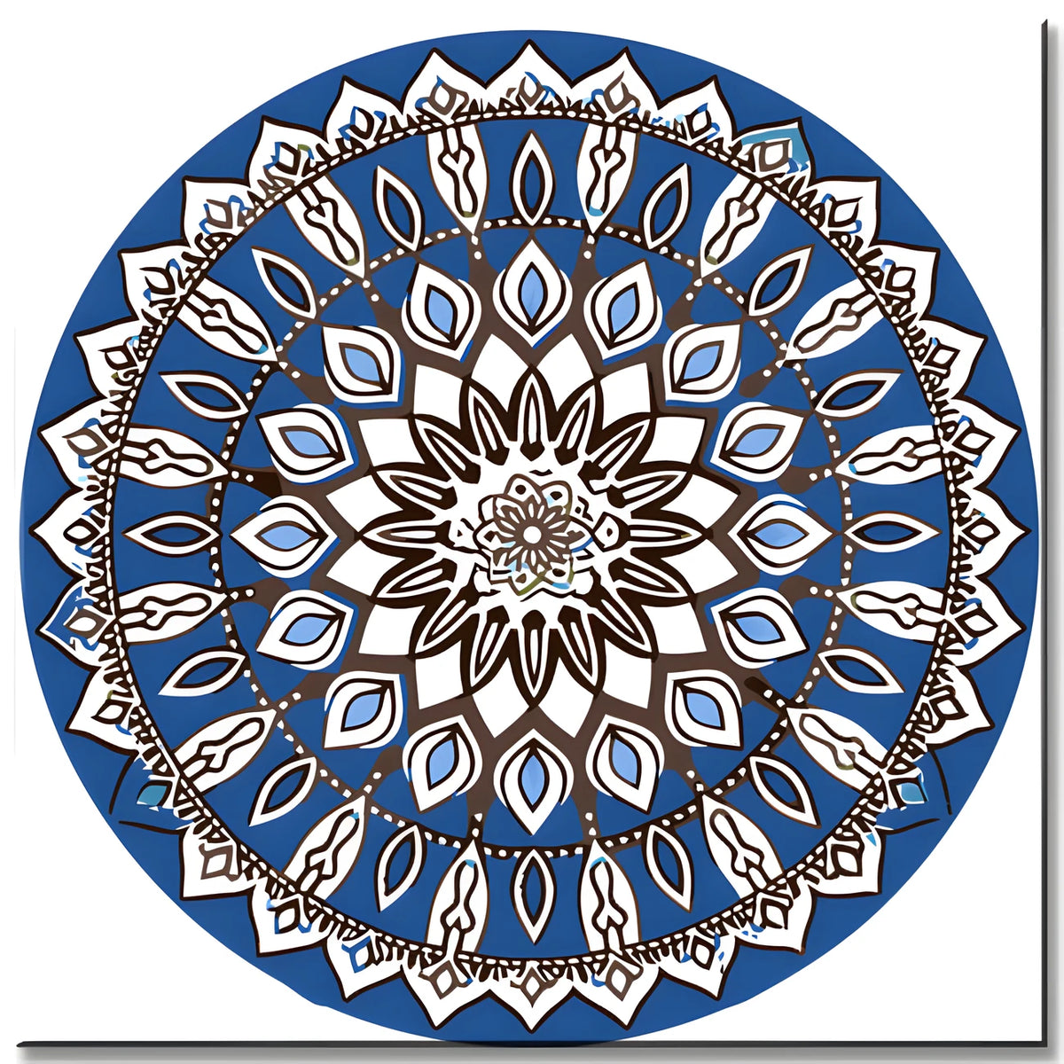 Paint by Numbers Colorful Round Mandala