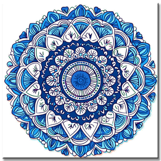 Painting by Numbers Round Mandala