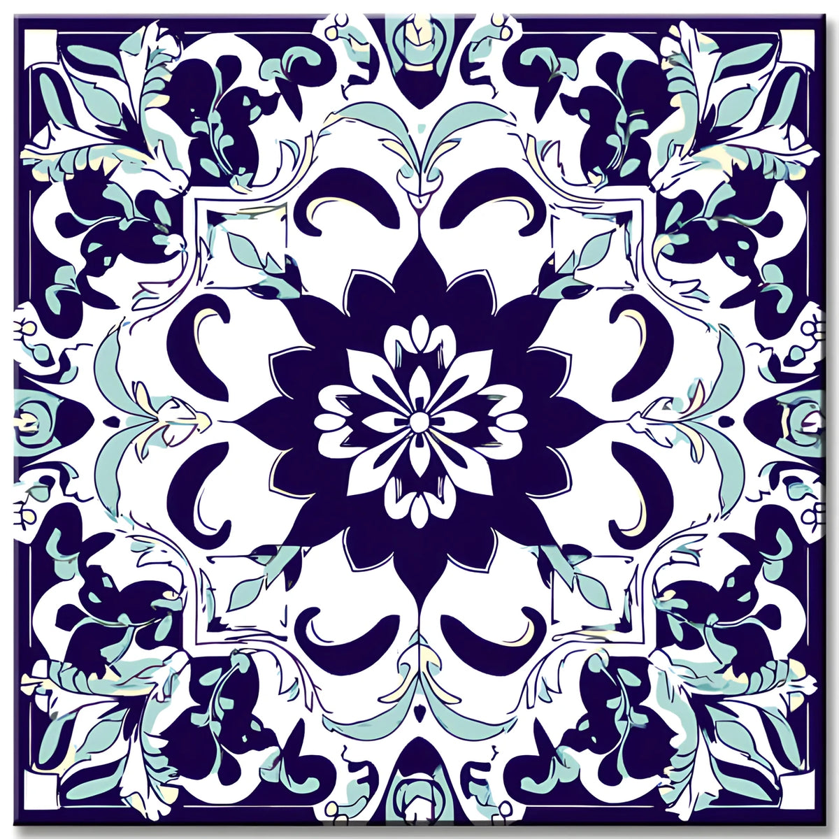 Painting by Numbers Square Mandala
