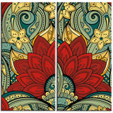 Painting by numbers mandala flowers 2-piece shipping from DE