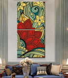 Painting by Numbers Mandala Flowers II 2-piece shipping from DE