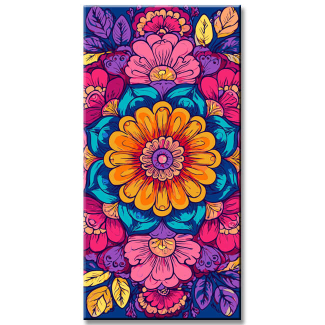 Painting by Numbers Colorful Mandala