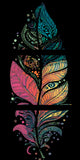 Painting by Numbers Mandala Feather 3-Panel