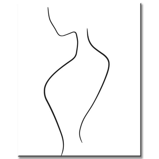 Painting by Numbers Art Minimalism Drawing Silhouette Human I
