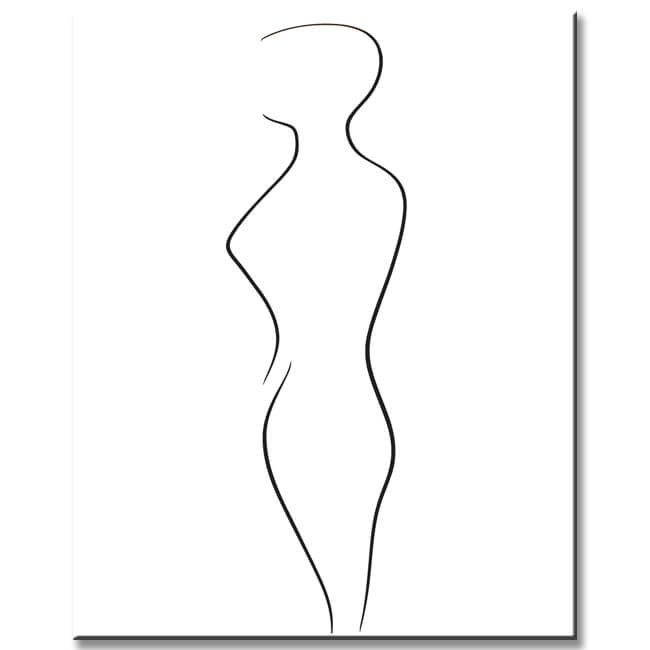 Painting by Numbers Art Minimalism Drawing Silhouette Human II