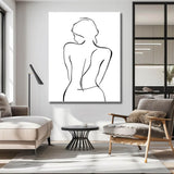 Painting by Numbers Art Minimalism Drawing Silhouette Woman II