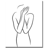 Painting by Numbers Art Minimalism Drawing Silhouette Human Shame