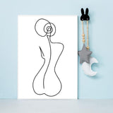 Painting by Numbers Minimalism Drawing Silhouette Body Art i