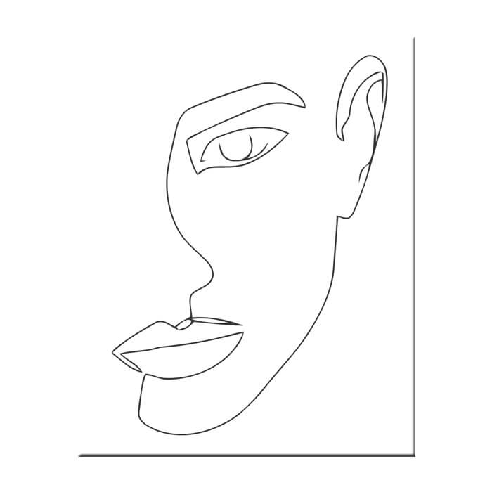 Painting by Numbers Art Minimalism Drawing Face