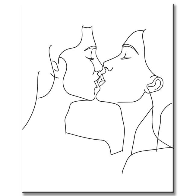 Painting by Numbers Art Minimalism Drawing Lovers I