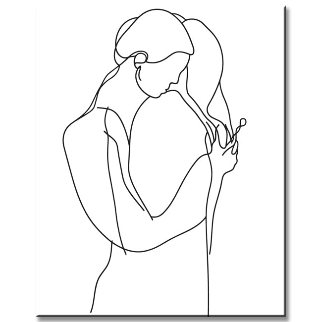 Painting by Numbers Art Minimalism Drawing Lovers II