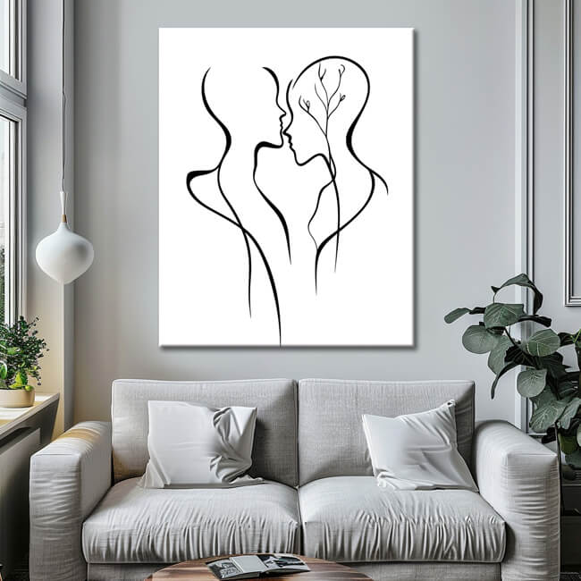 Painting by Numbers Art Minimalism Drawing Lovers III