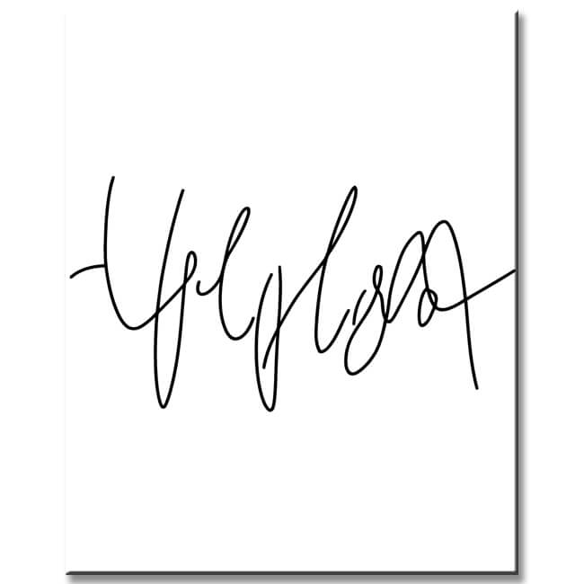 Paint by Numbers Art Minimalism Drawing Font