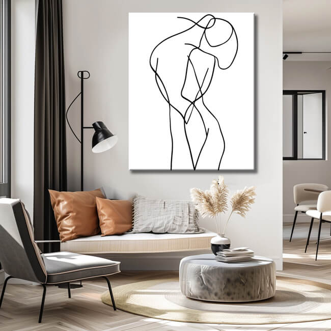 Painting by Numbers Art Minimalism Drawing Figure I