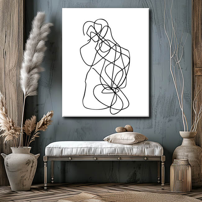 Painting by Numbers Art Minimalism Drawing Figure I