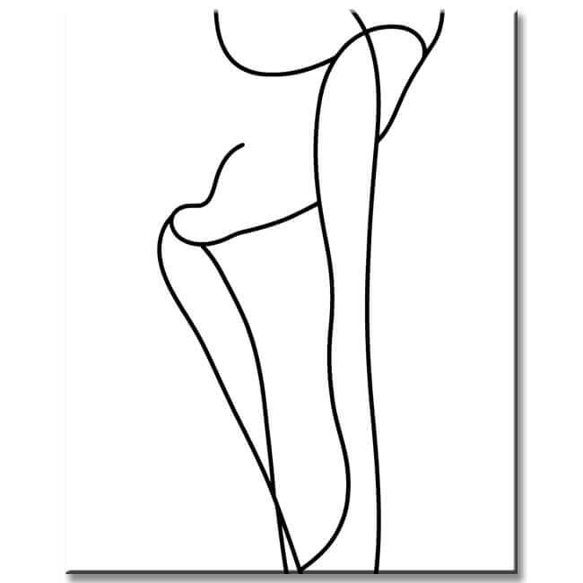 Painting by Numbers Art Minimalism Drawing Figure II