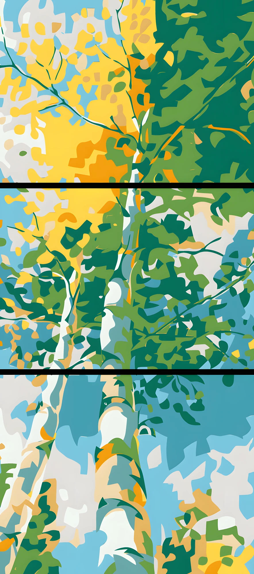 Painting by Numbers Art Nature - 3-Panel