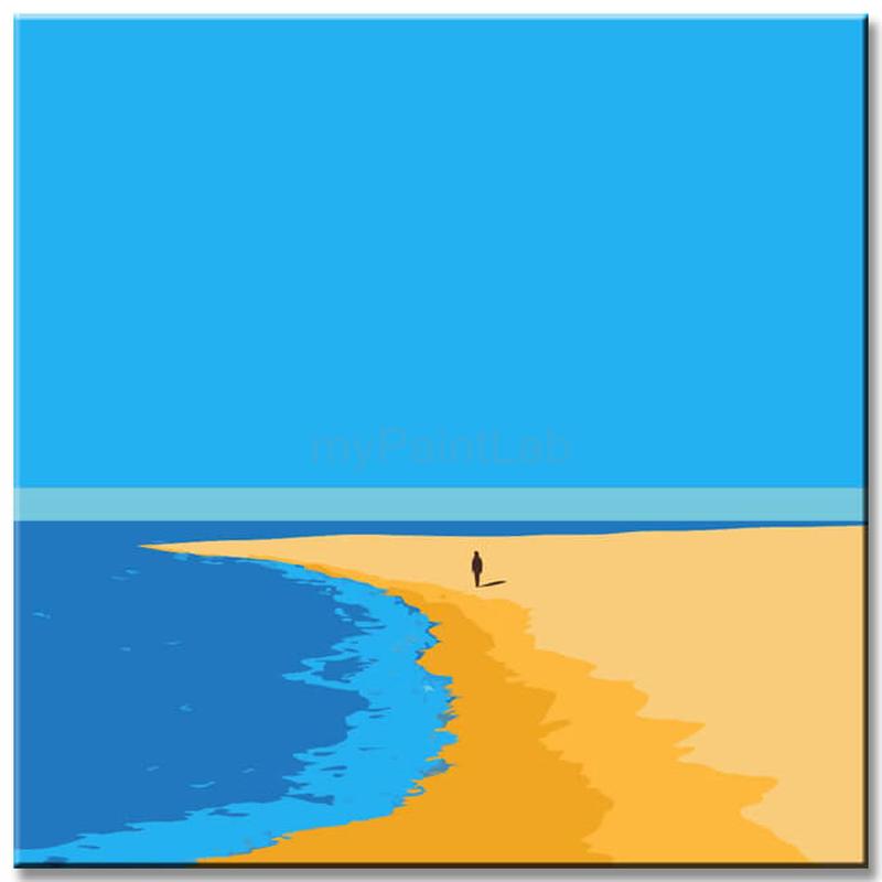 Painting by Numbers Art Nature Beach and Sea