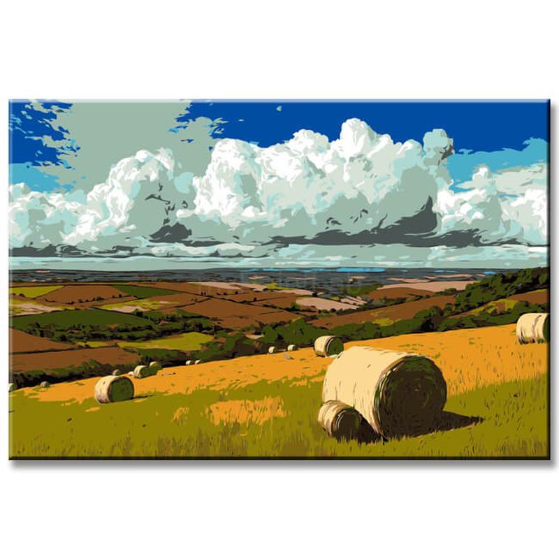 Painting by Numbers Art Nature A Field in Summer