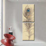 Painting by Numbers Art Nature Feather with Blue Eye