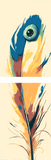 Painting by Numbers Art Nature Feather with Blue Eye
