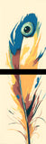 Painting by Numbers Art Nature Feather with Blue Eye